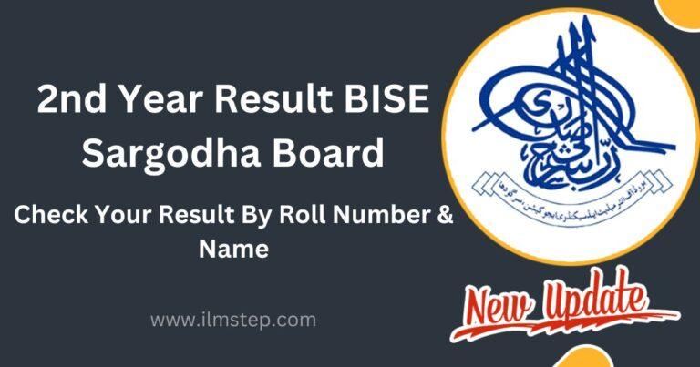 2nd Year Result 2023 BISE Sargodha Board