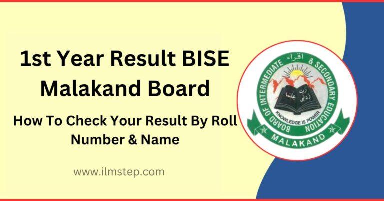 1st Year Result 2023 BISE Malakand Board