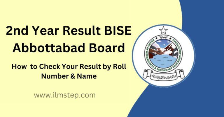 2nd Year Result 2023 BISE Abbottabad Board