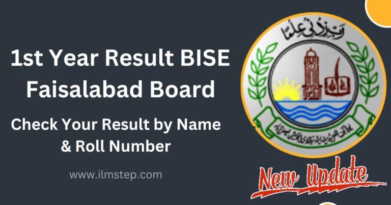 1st Year Result 2023 BISE Faisalabad Board